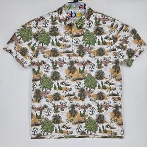 Two Dove Shirt Mens Medium Polo Stretch‎ South Coast Camouflage Outdoor